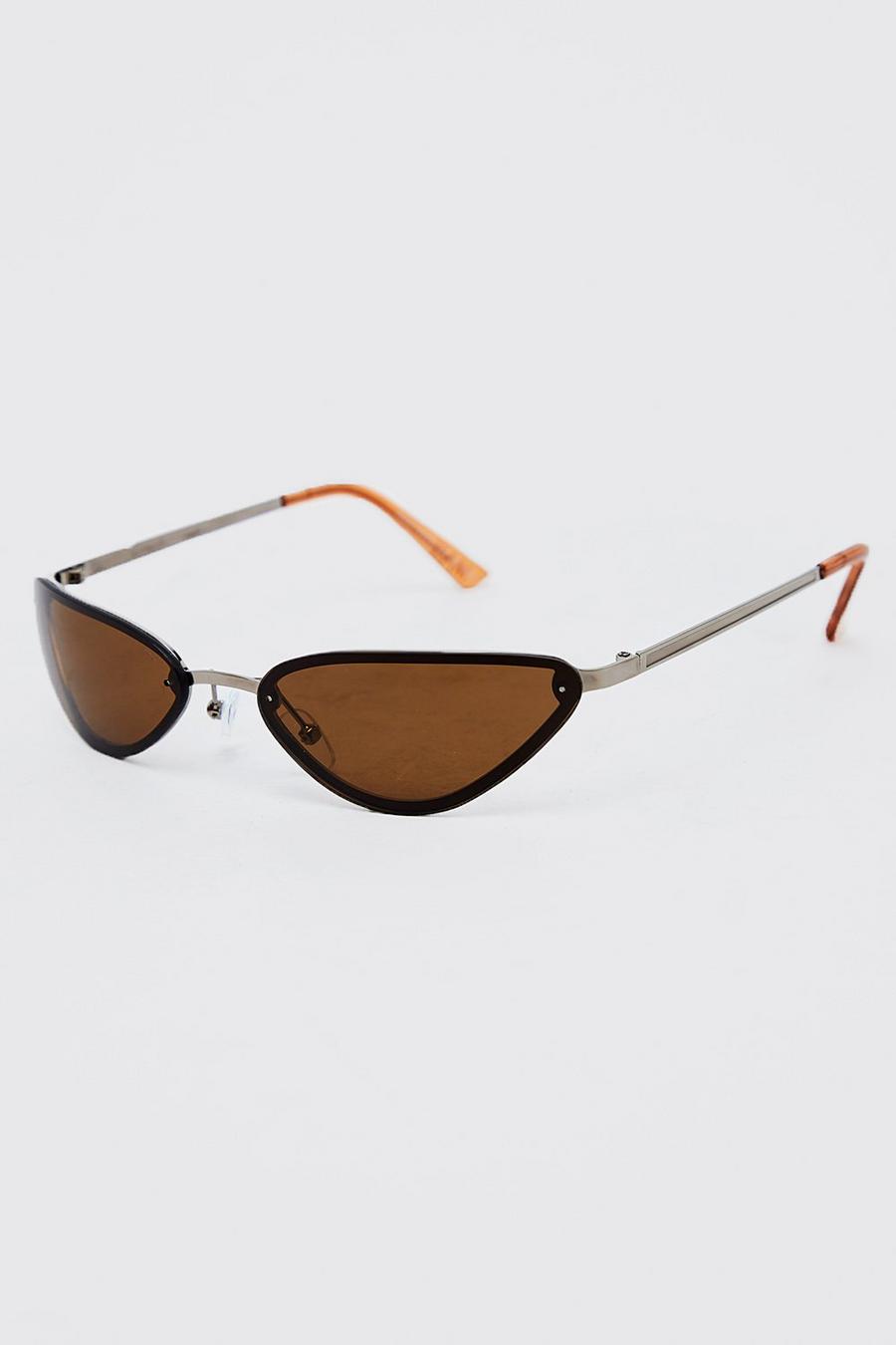 Grey grau Embossed Overlay Sunglasses