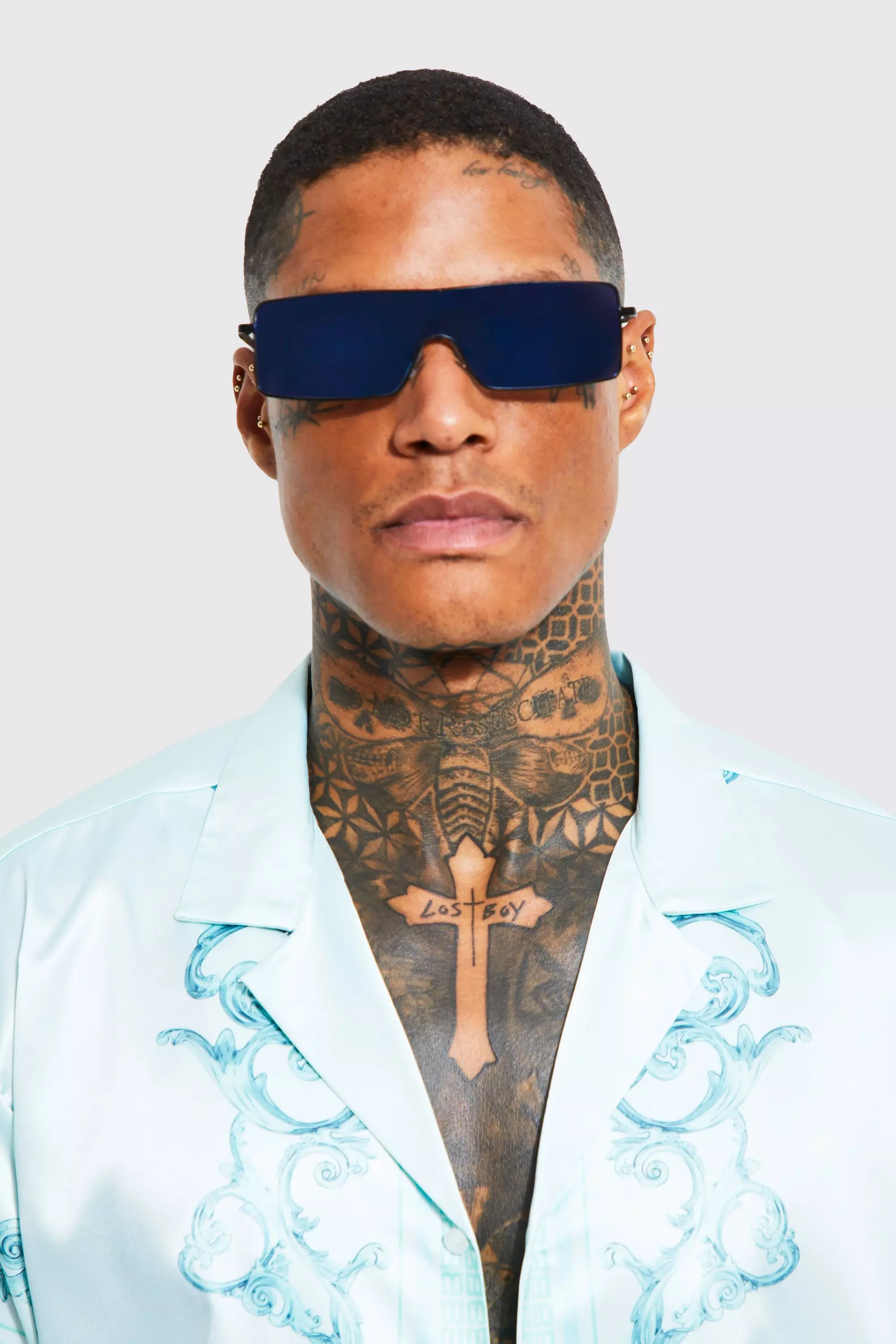 Black visor sunglasses store