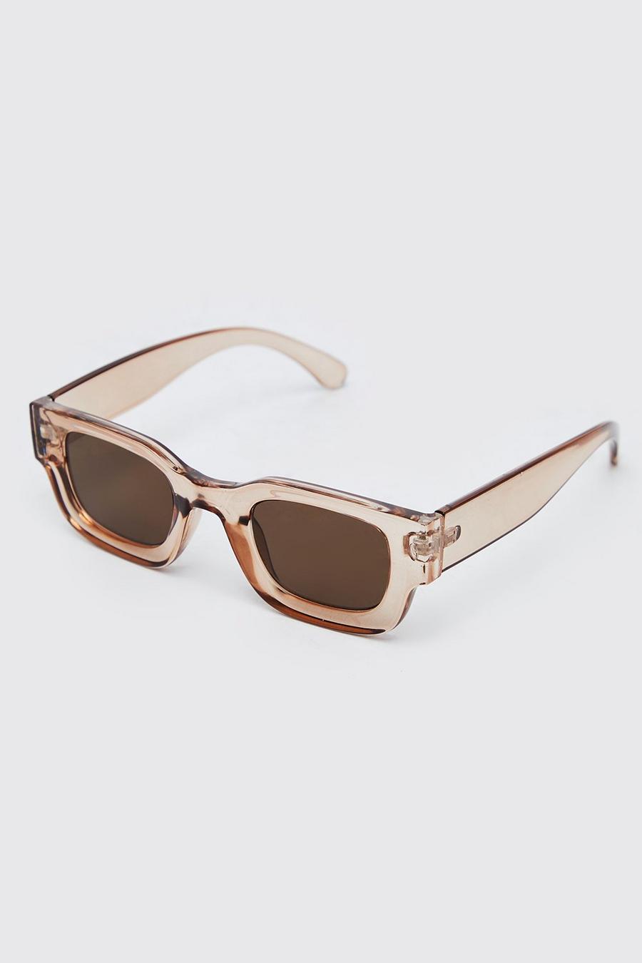 Bronze Plastic Chunky Classic Sunglasses image number 1