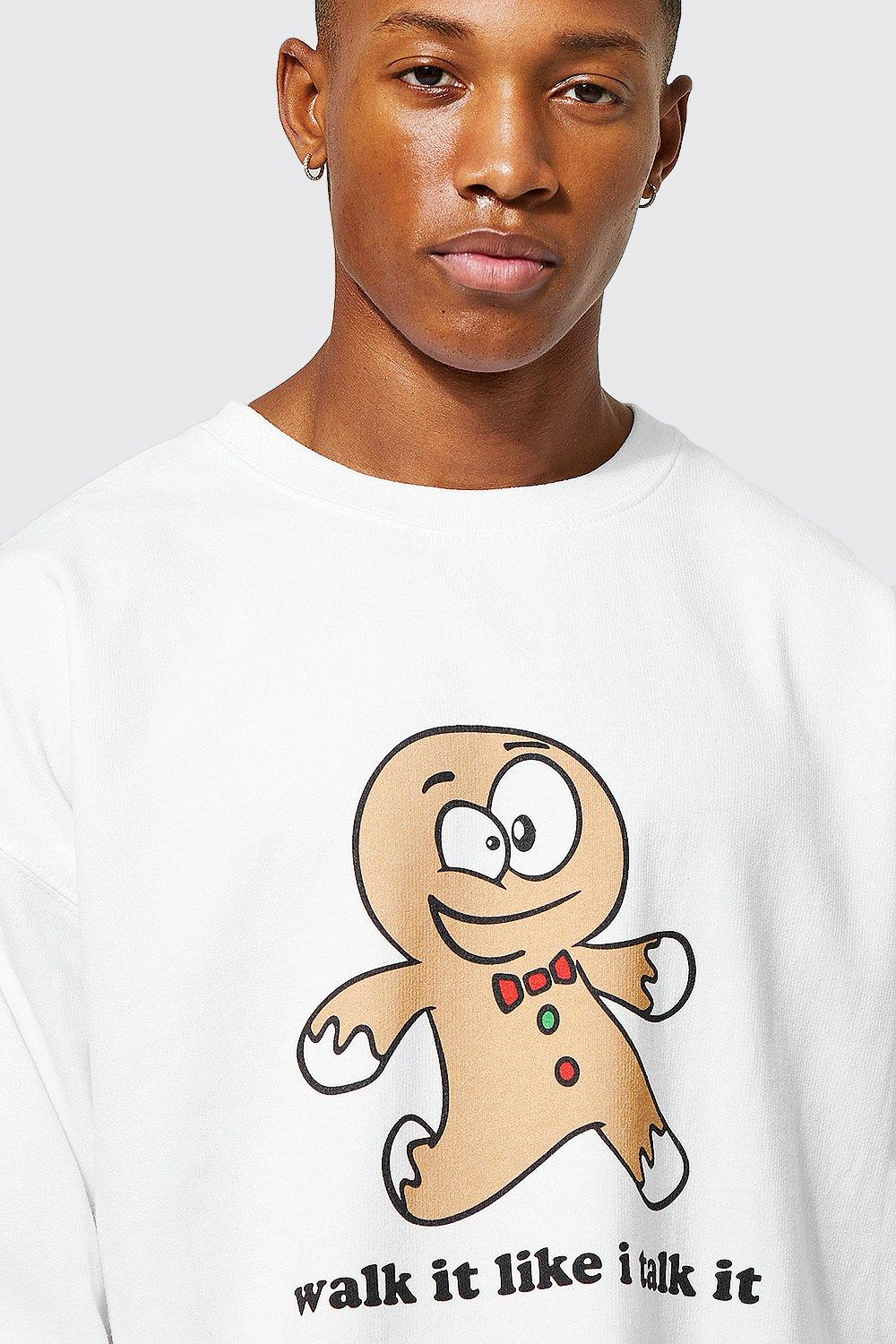 Gingerbread man sweatshirt sale