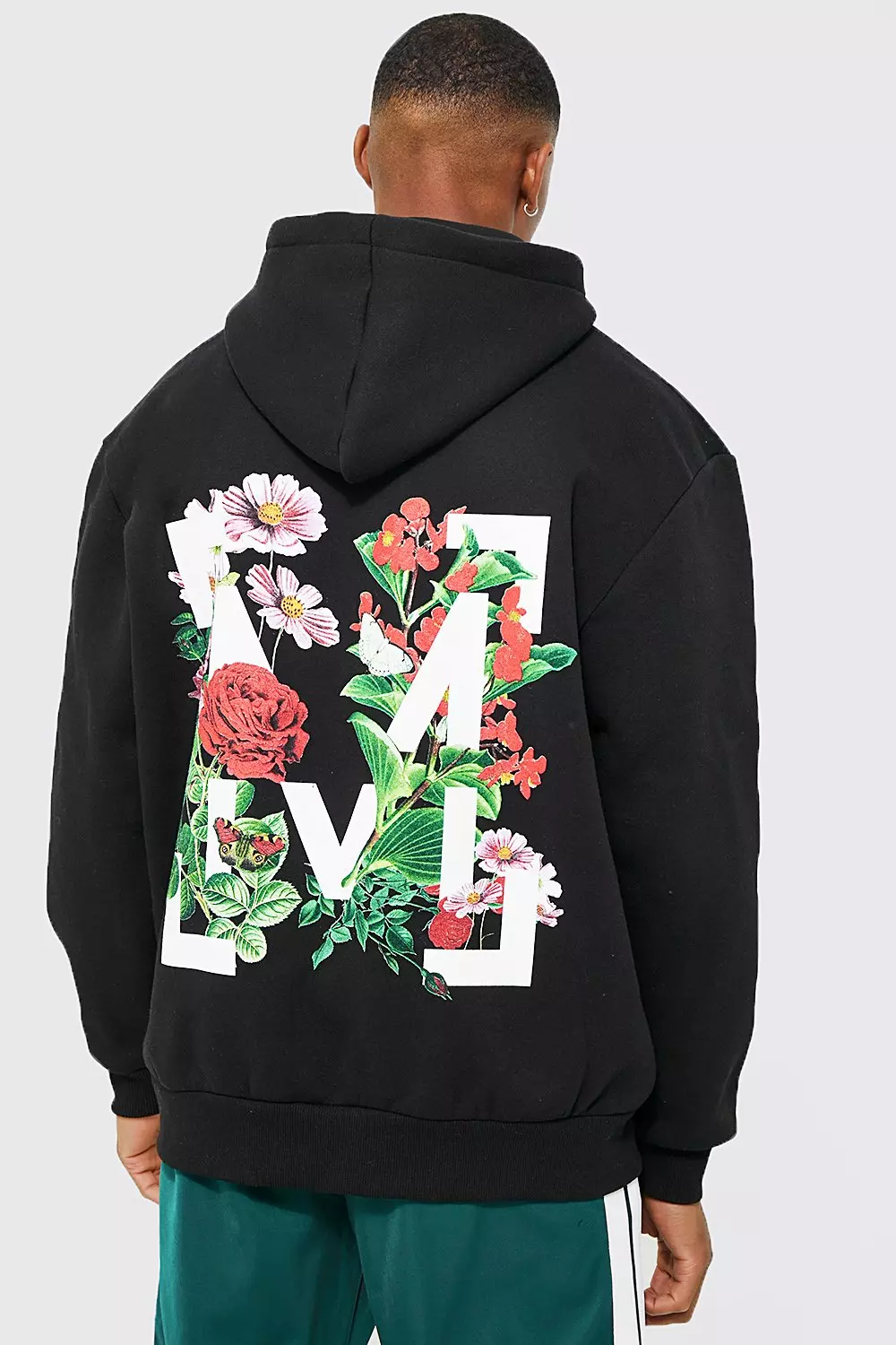 Off white floral clearance hoodie