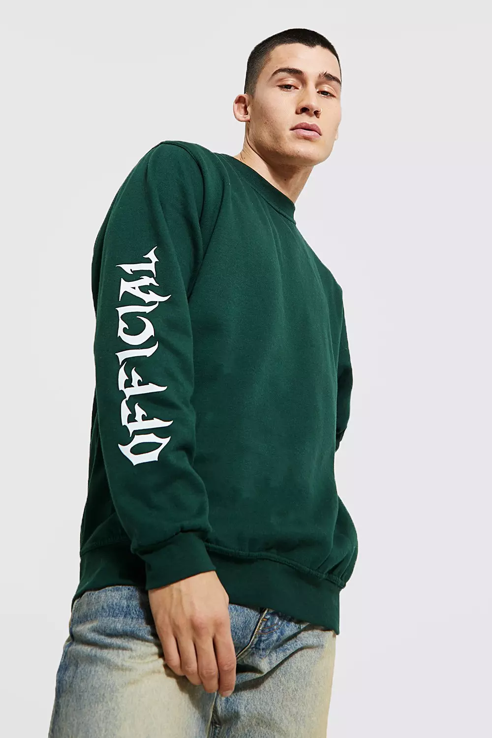 Oversized Official Back Print Sweatshirt