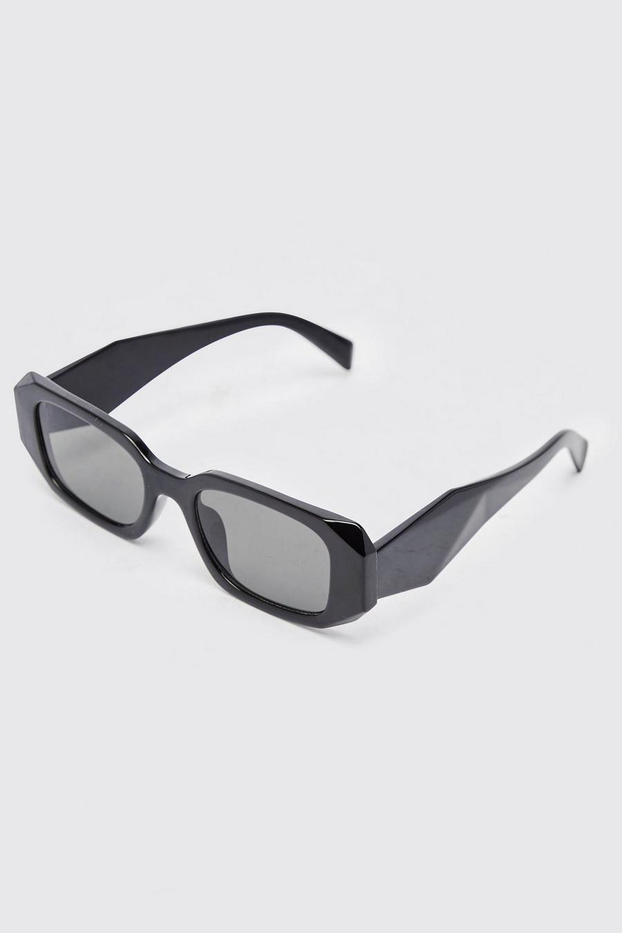 Black Plastic Chunky Sunglasses image number 1