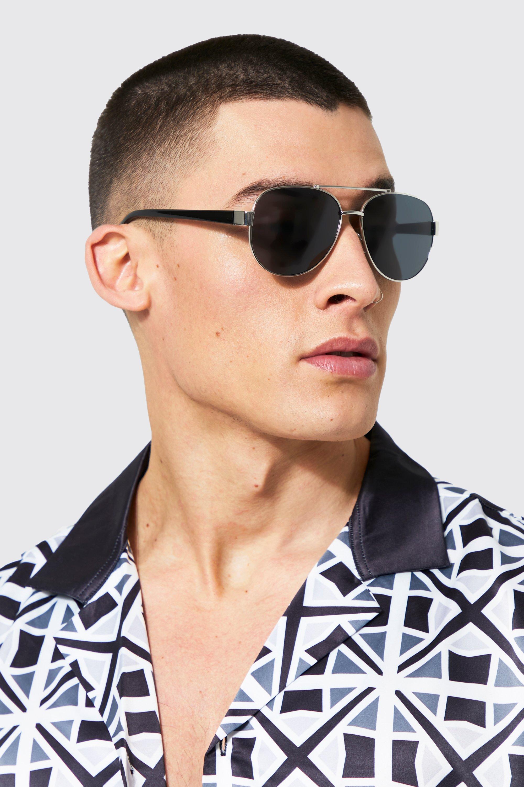 Metal aviator outlet sunglasses