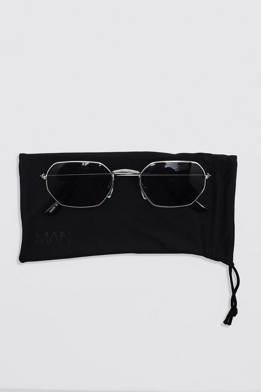 Black nero Hexagon Sunglasses