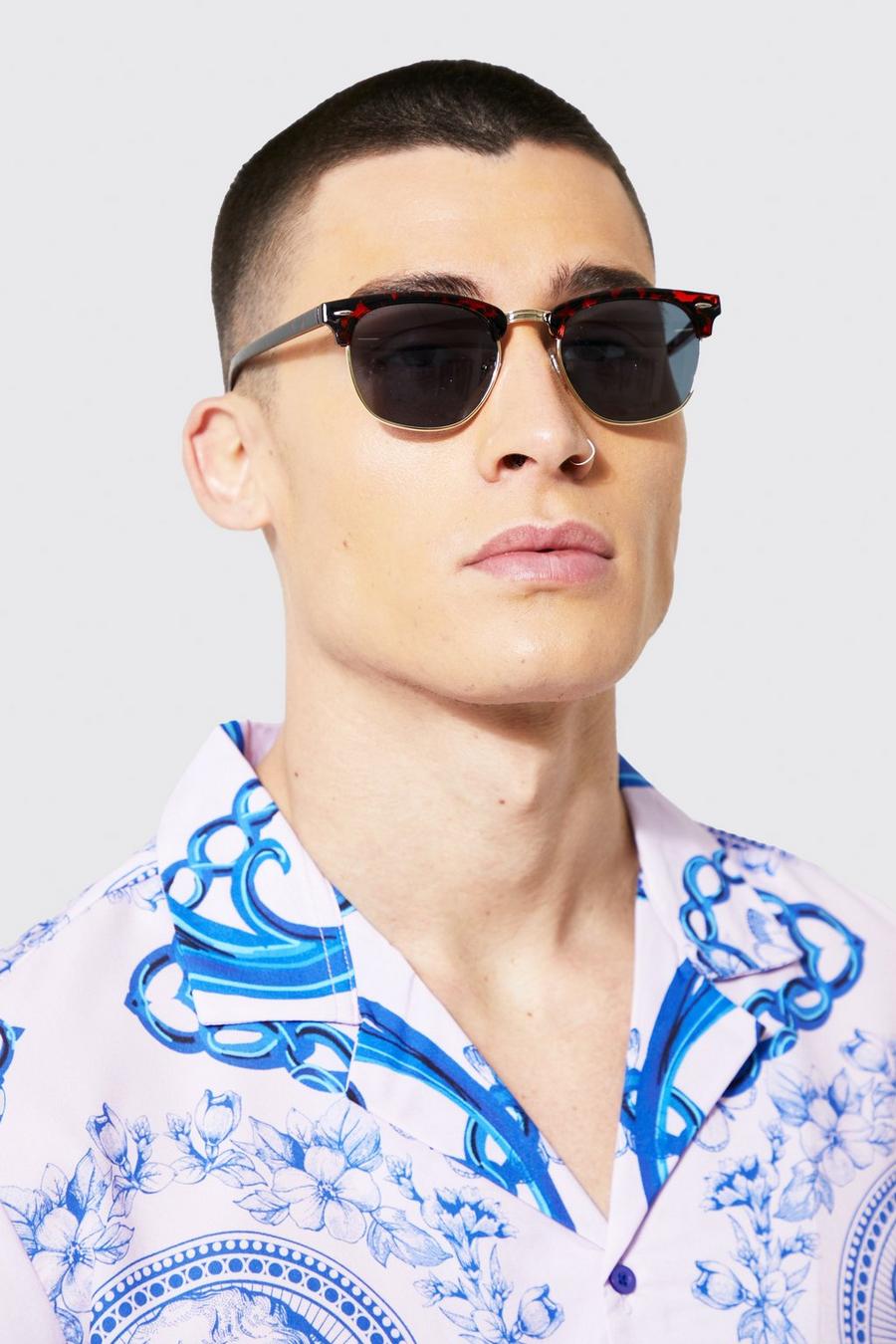 Men's Round Sunglasses | Boohoo UK