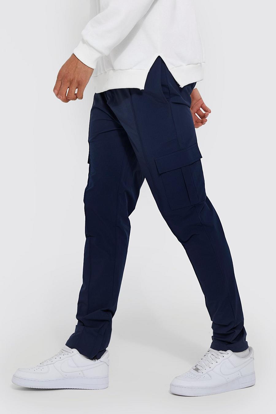 Navy Tall Slim Technical Cargo Trouser image number 1