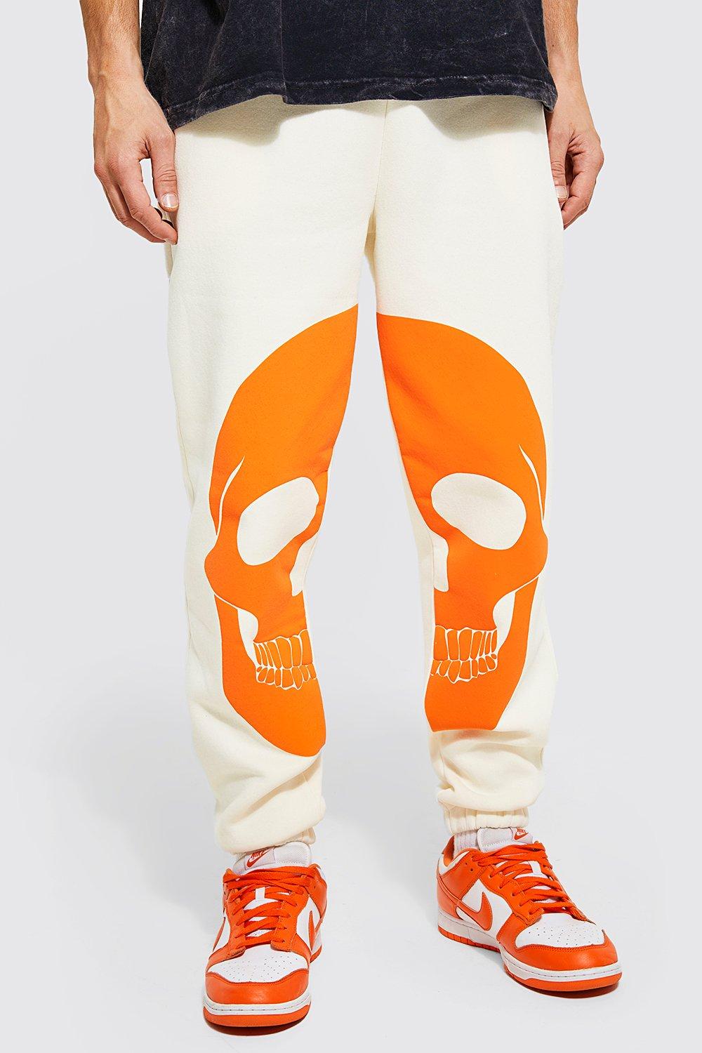 skull print joggers