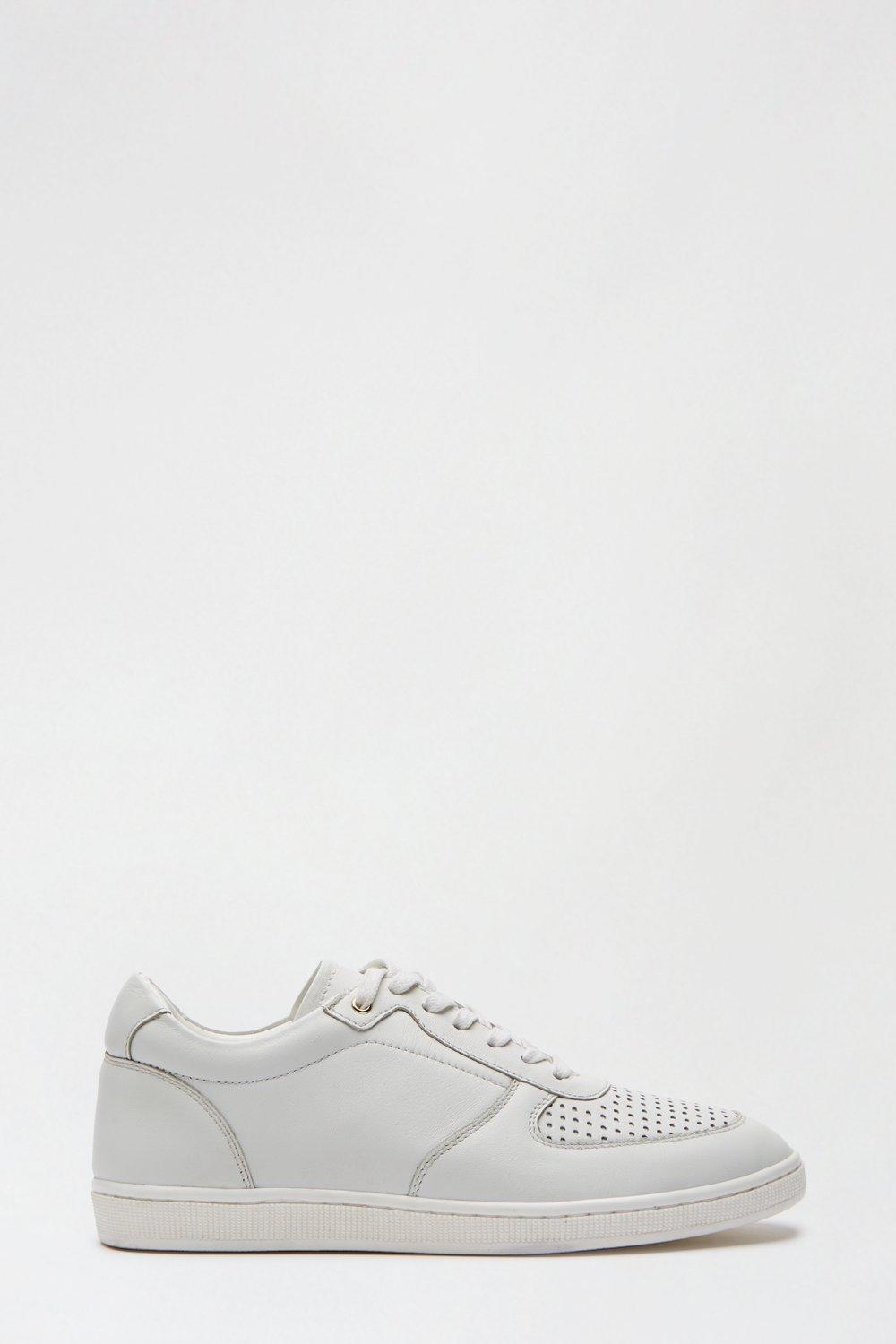 Trainers | White Leather Nirvana Trainer | Dorothy Perkins