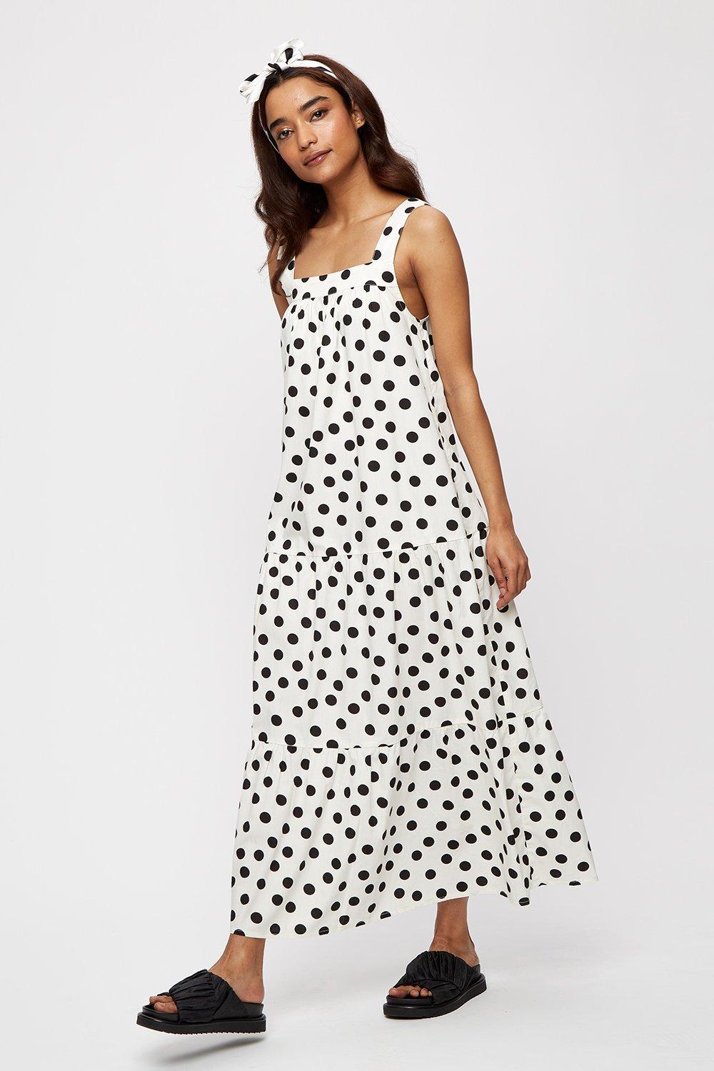 Dresses | Petite Spot Tiered Maxi Dress | Dorothy Perkins