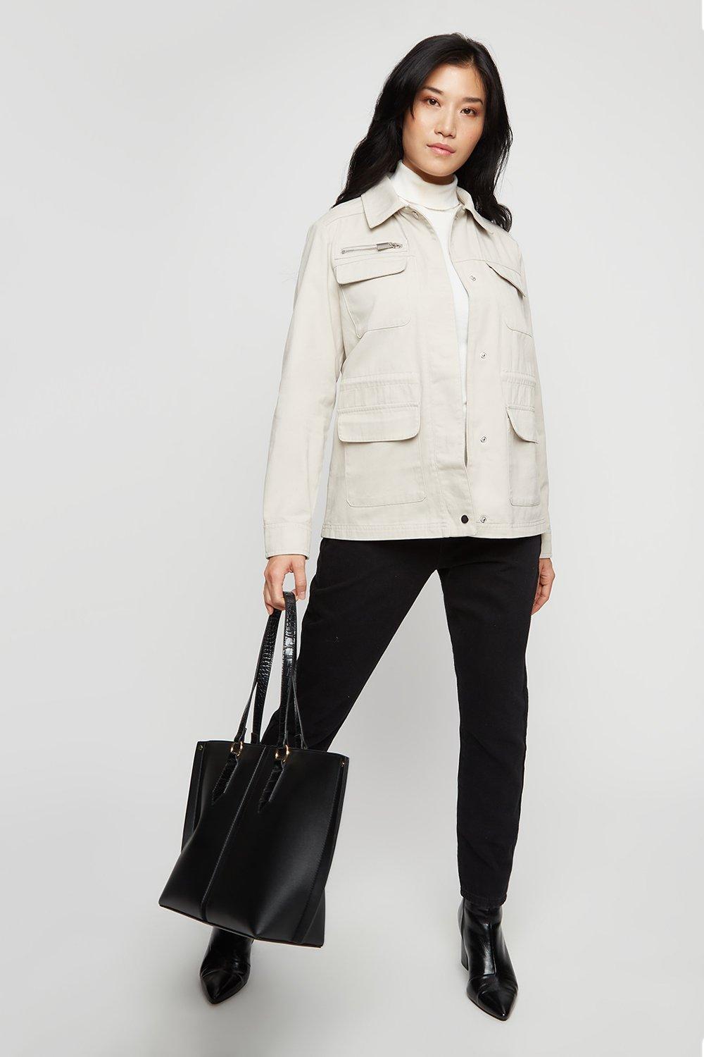 Jackets & Coats | Casual Shacket | Dorothy Perkins