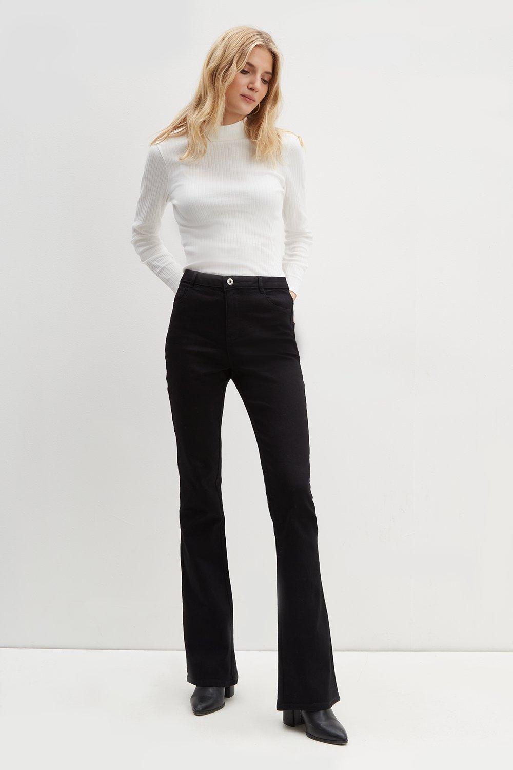 Jeans | Tall Black Ellis Bootcut Jeans | Dorothy Perkins