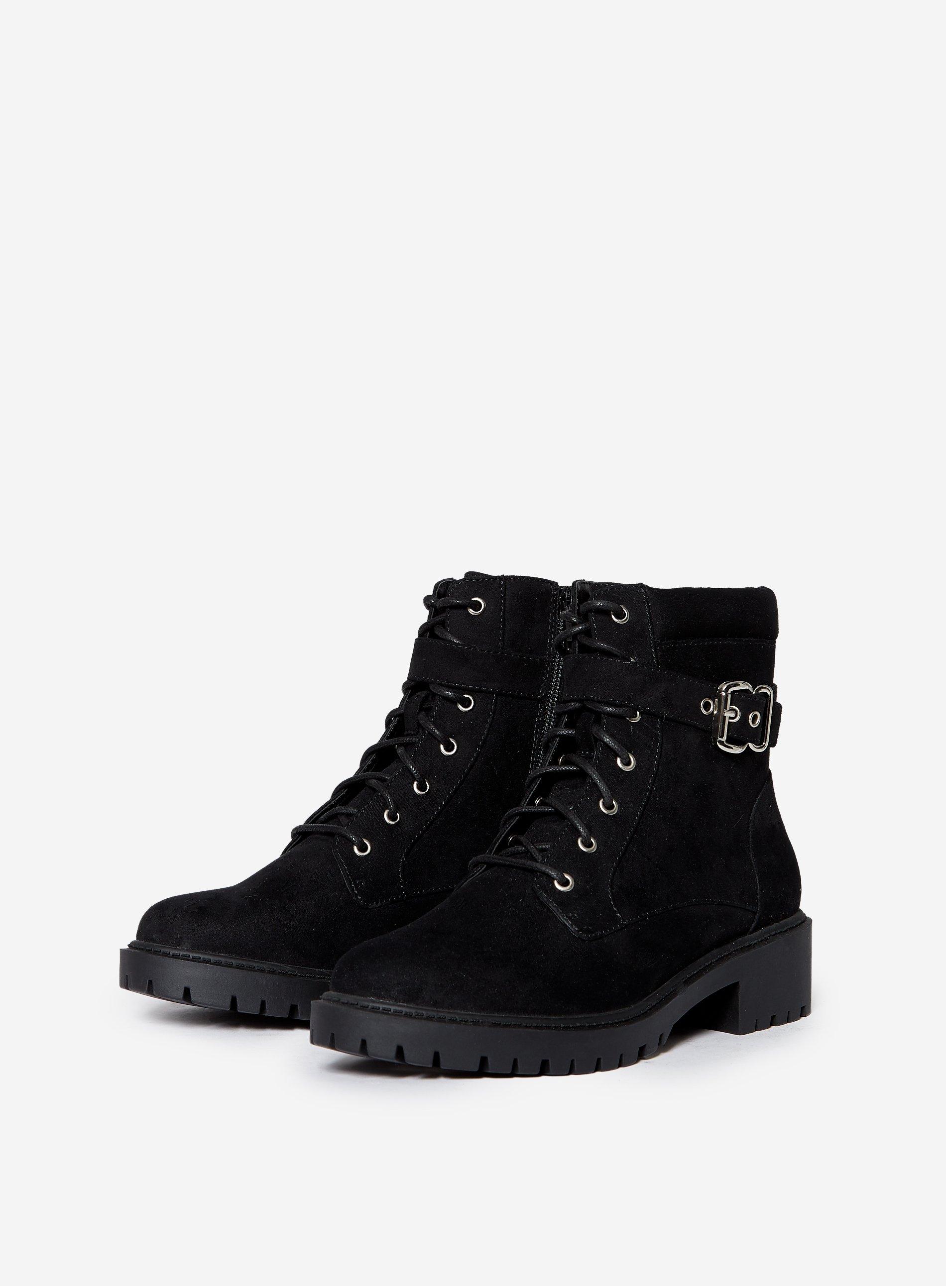 Boots | Black Mona Biker Boots | Dorothy Perkins