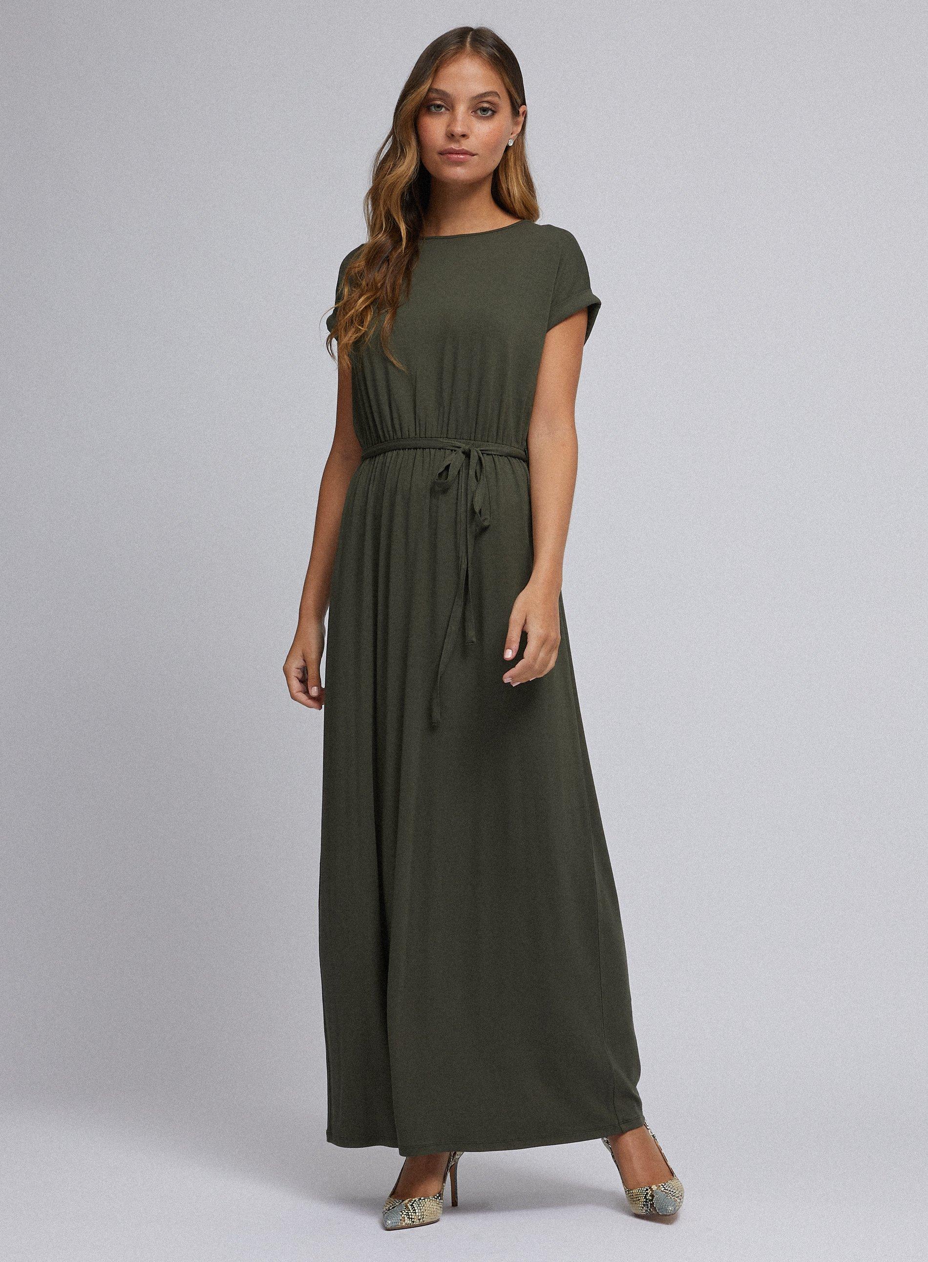 Dorothy Perkins Petite Khaki Jersey Maxi Dress | Debenhams