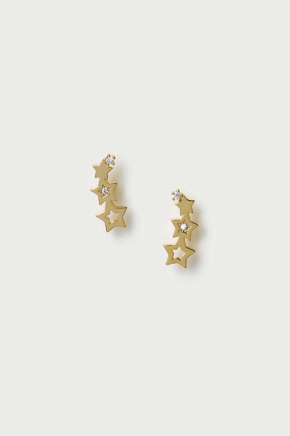 Jewellery | Gold Plated Star Ear Climber | Dorothy Perkins