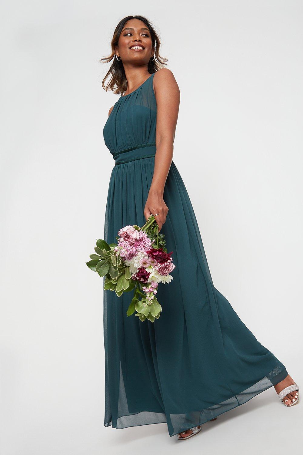 maxi dress dark green