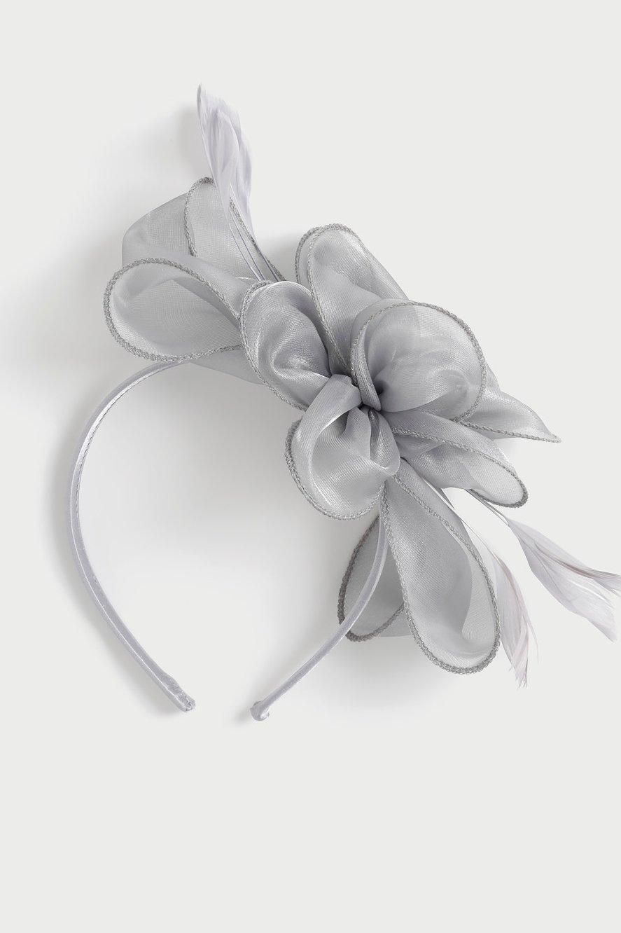 Hair Accessories Grey Organza Alice Band Fascinator Dorothy Perkins