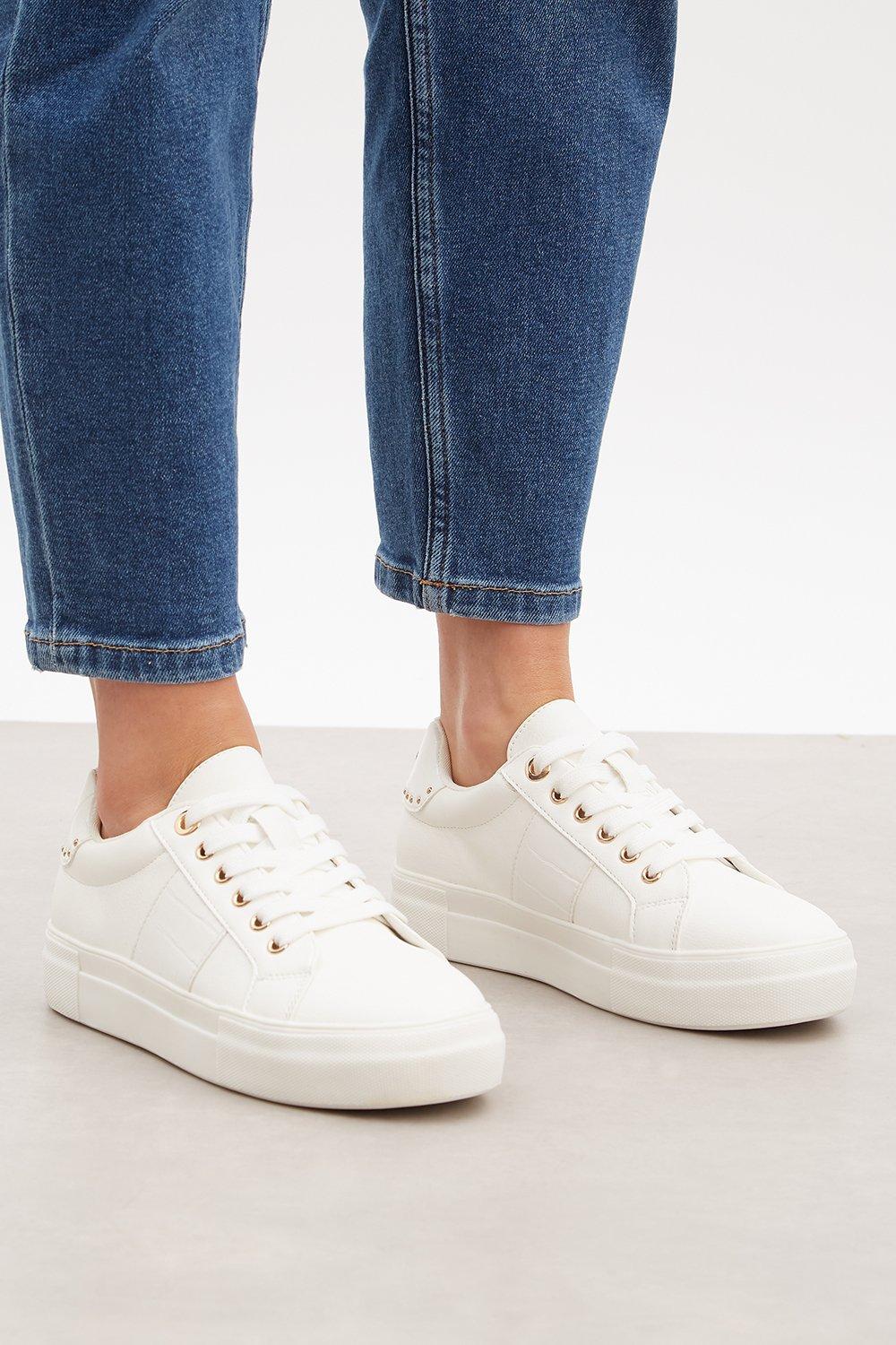 Trainers | Faith: Nuala Stud Stripe Trainers | Faith