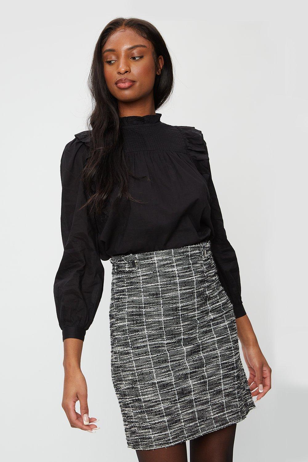 Skirts | Tall Boucle Mini Skirt | Dorothy Perkins