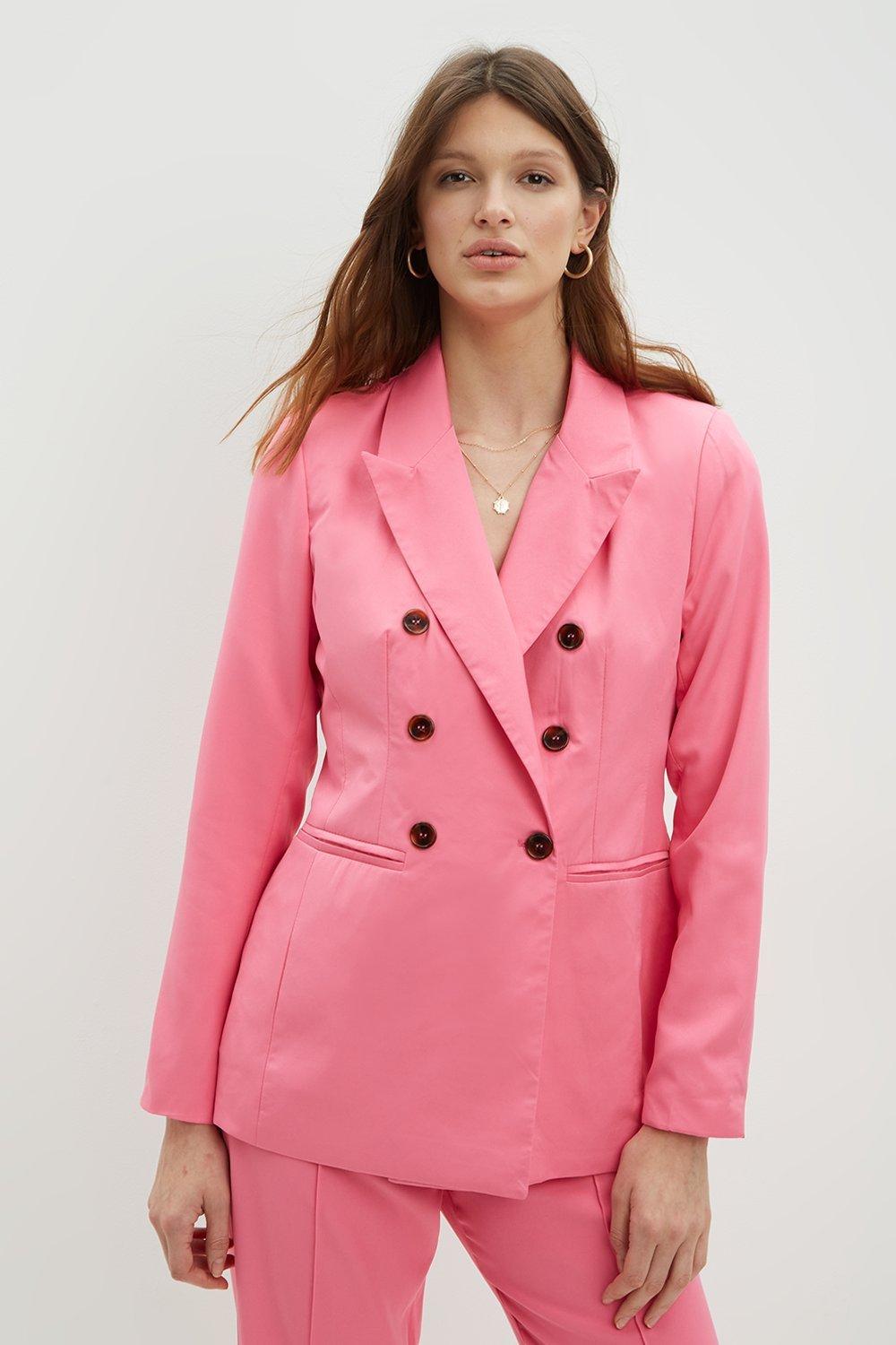 Jackets & Coats | Double Breasted Blazer | Dorothy Perkins