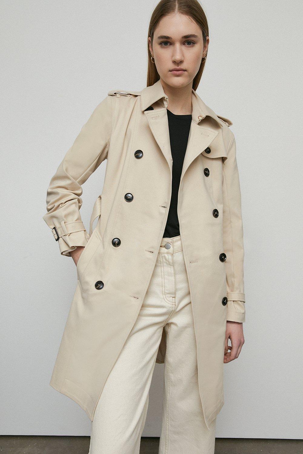 Jackets & Coats | Classic Double Breasted Trench | Warehouse