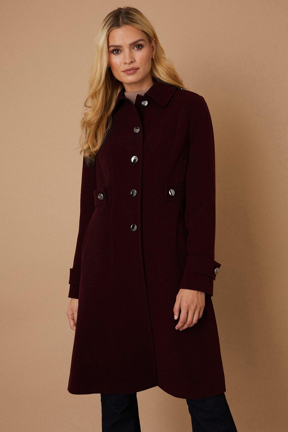 woven heart faux suede faux shearling coat