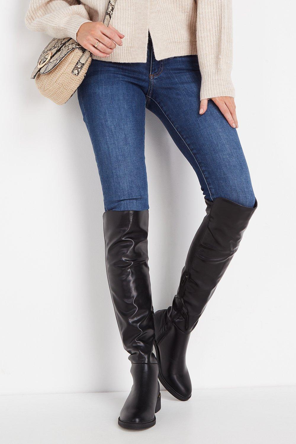 Boots | Hannah Over The Knee Boot | Wallis