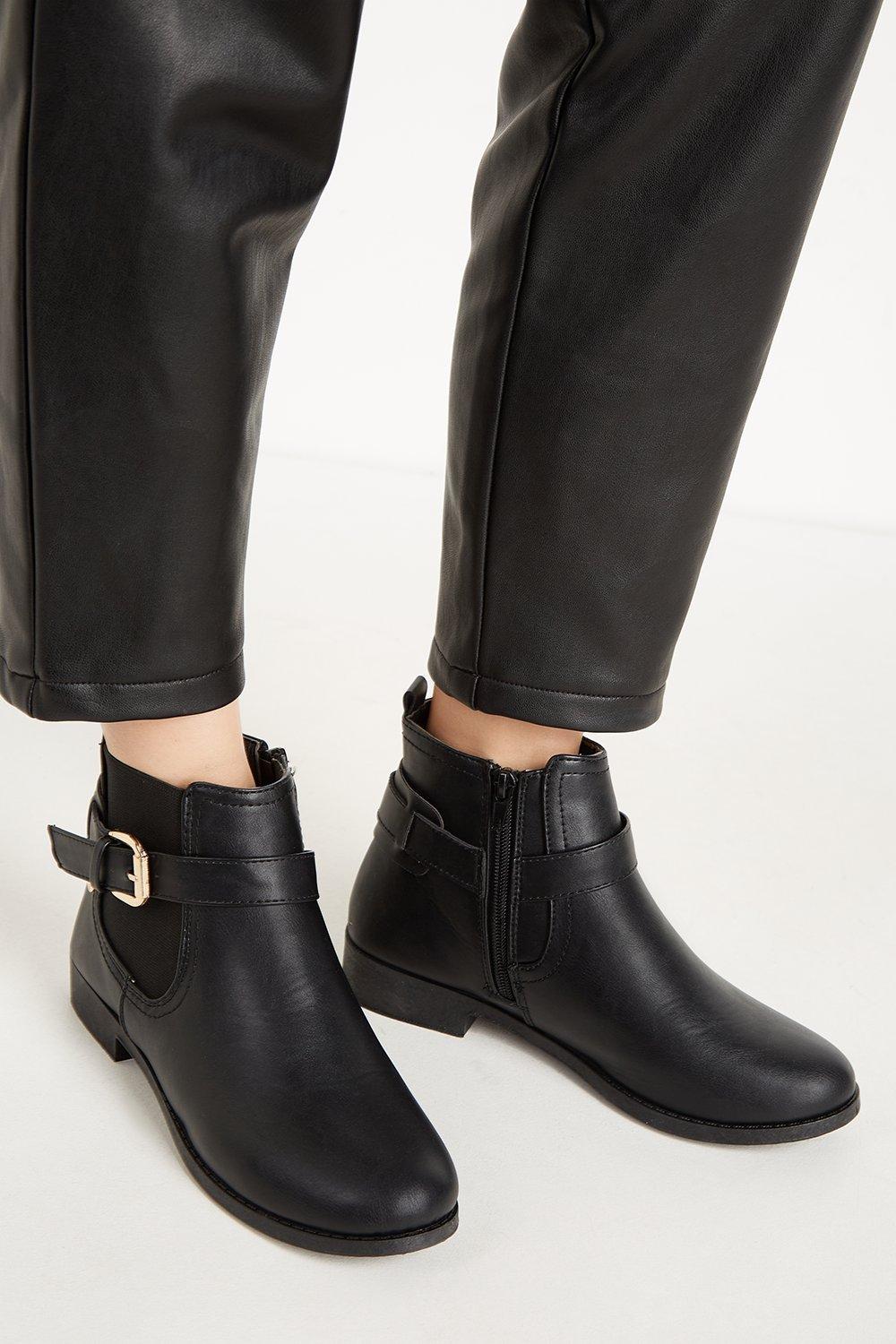 Boots | Arya Buckle Strap Ankle Boot | Wallis