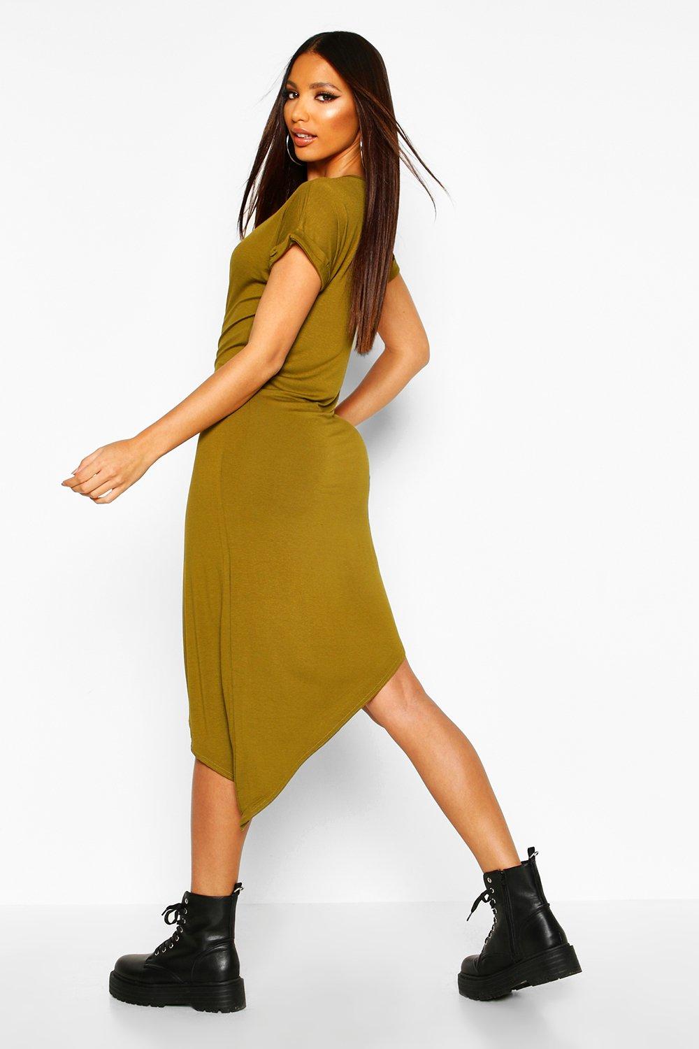 asymmetrical t shirt dress