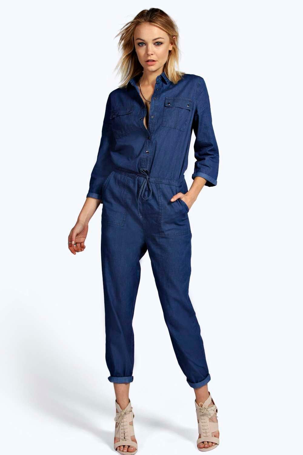 denim boiler suit womens