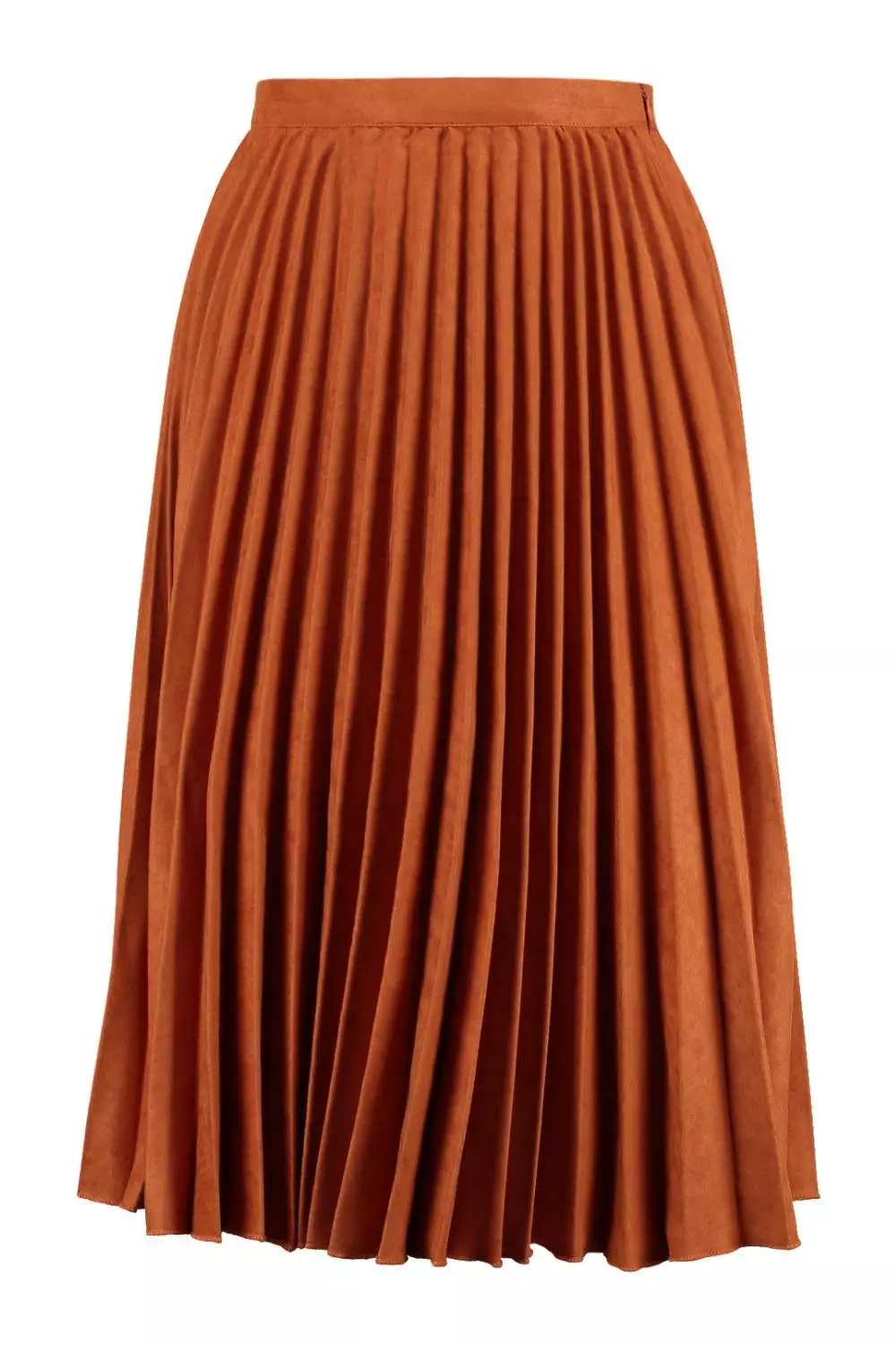 Rust faux suede skirt sales