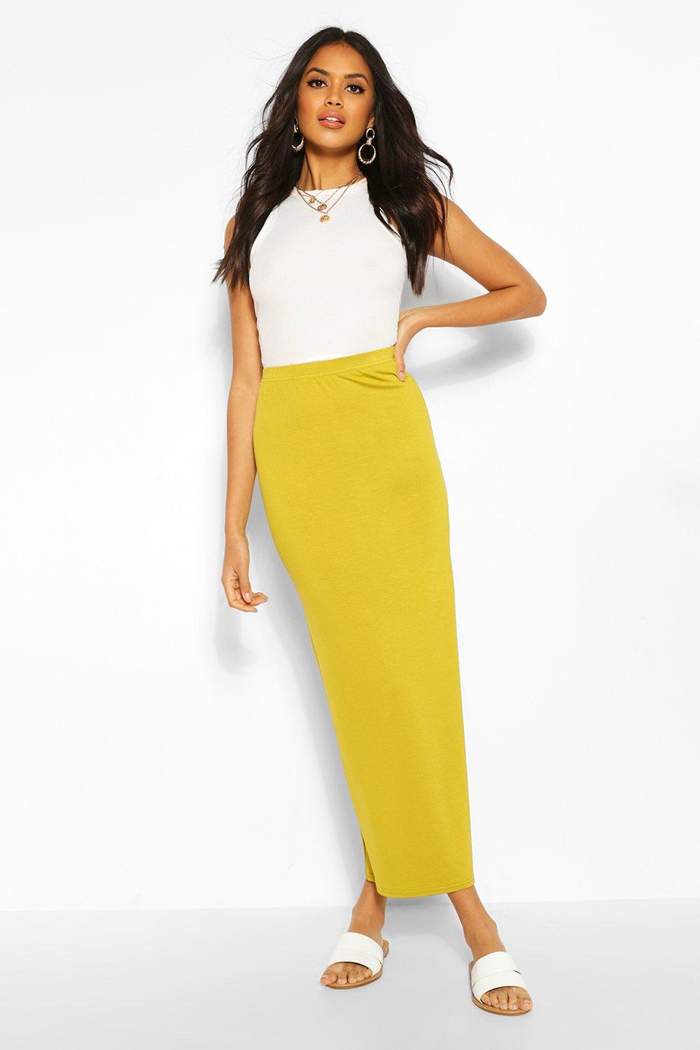 Jersey maxi skirt outlet outfit