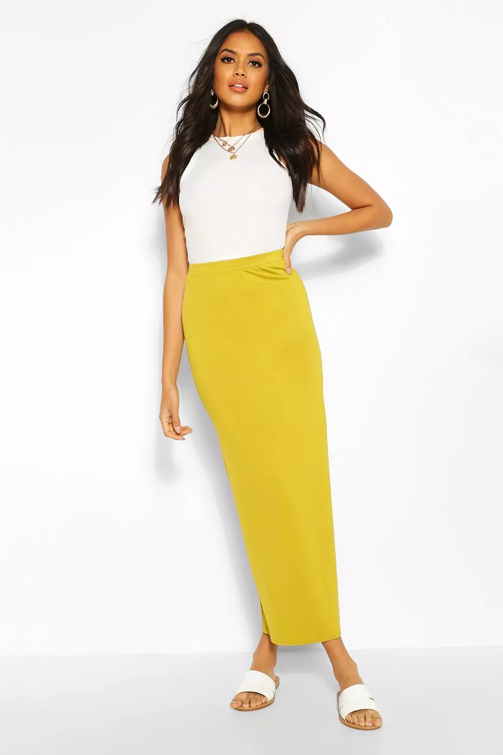 Maxi pencil 2025 skirt yellow