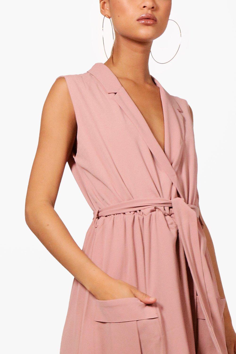 sleeveless shirt dress midi