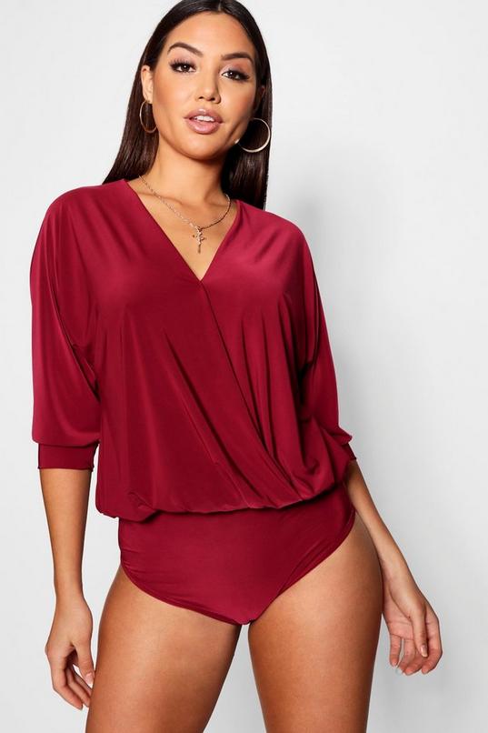 Wrap Front Cut Out Slinky Bodysuit – Styched Fashion