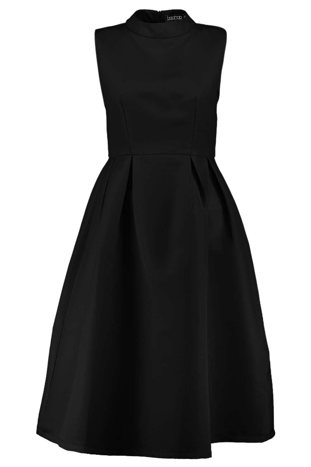 Boohoo black sale prom dress