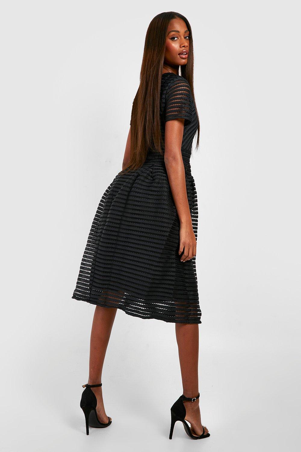 Full skirt midi dress sale