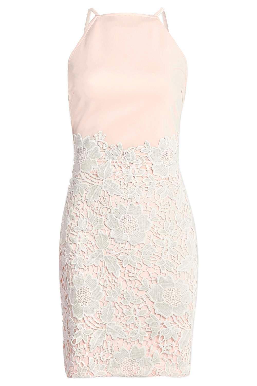 Boutique lace crochet bodycon dress deals