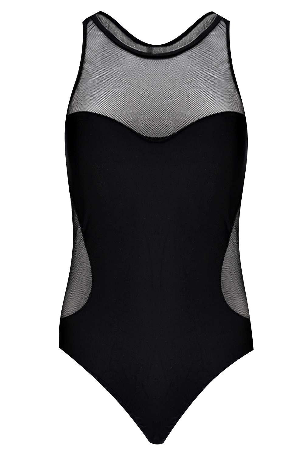 Mesh back swimsuit clearance