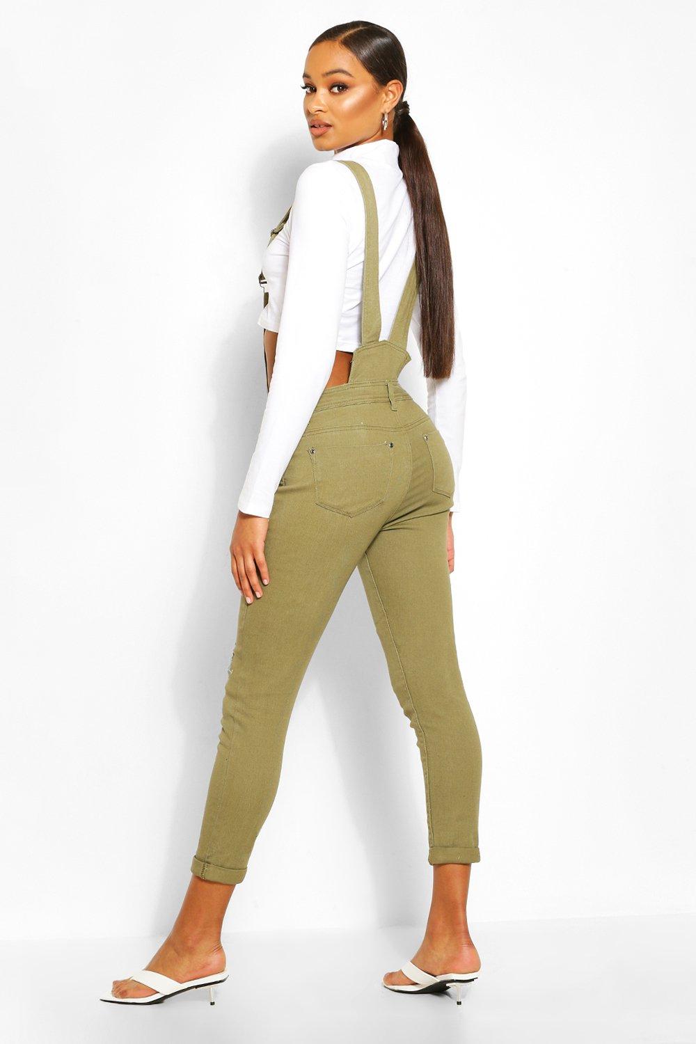 Slim fit dungarees on sale womens