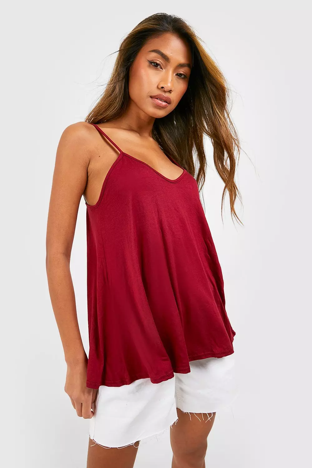 Wine Basic Swing Cami Top alternative image