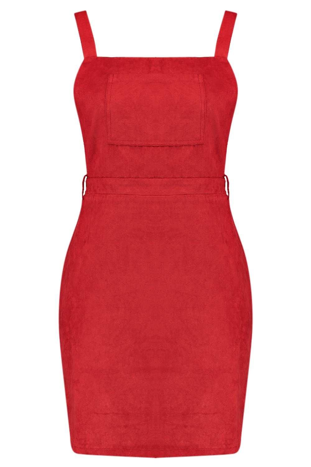 Boohoo suede clearance dress