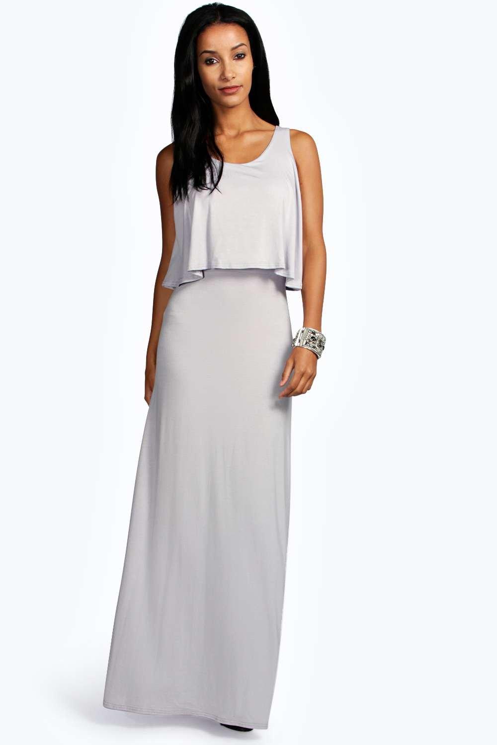 Double layer store maxi dress