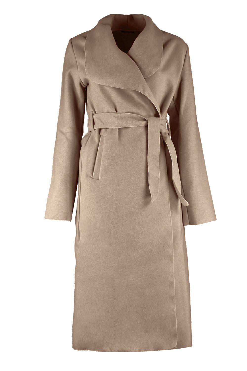 Belted shawl collar coat hotsell