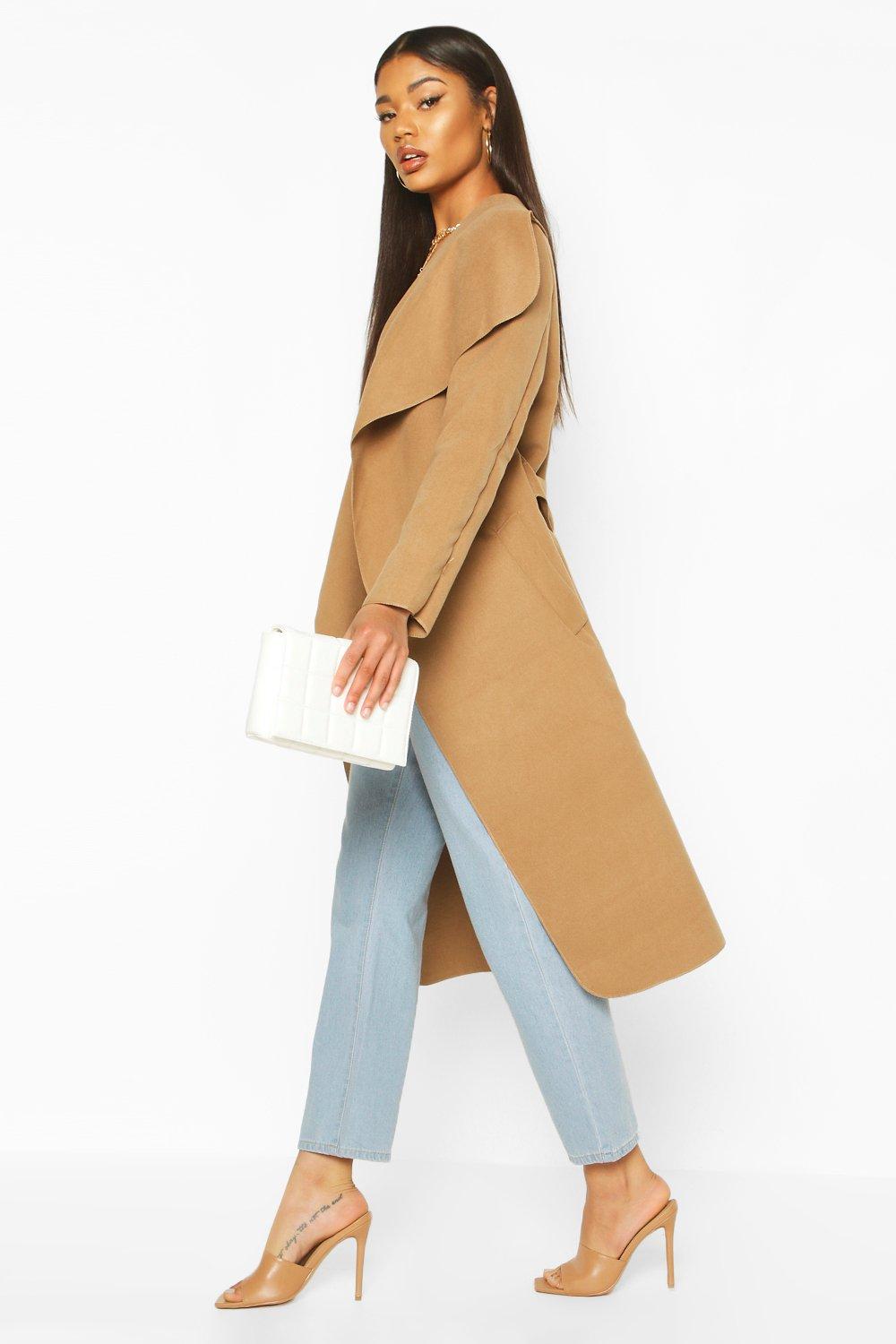 Belted Shawl Collar Coat