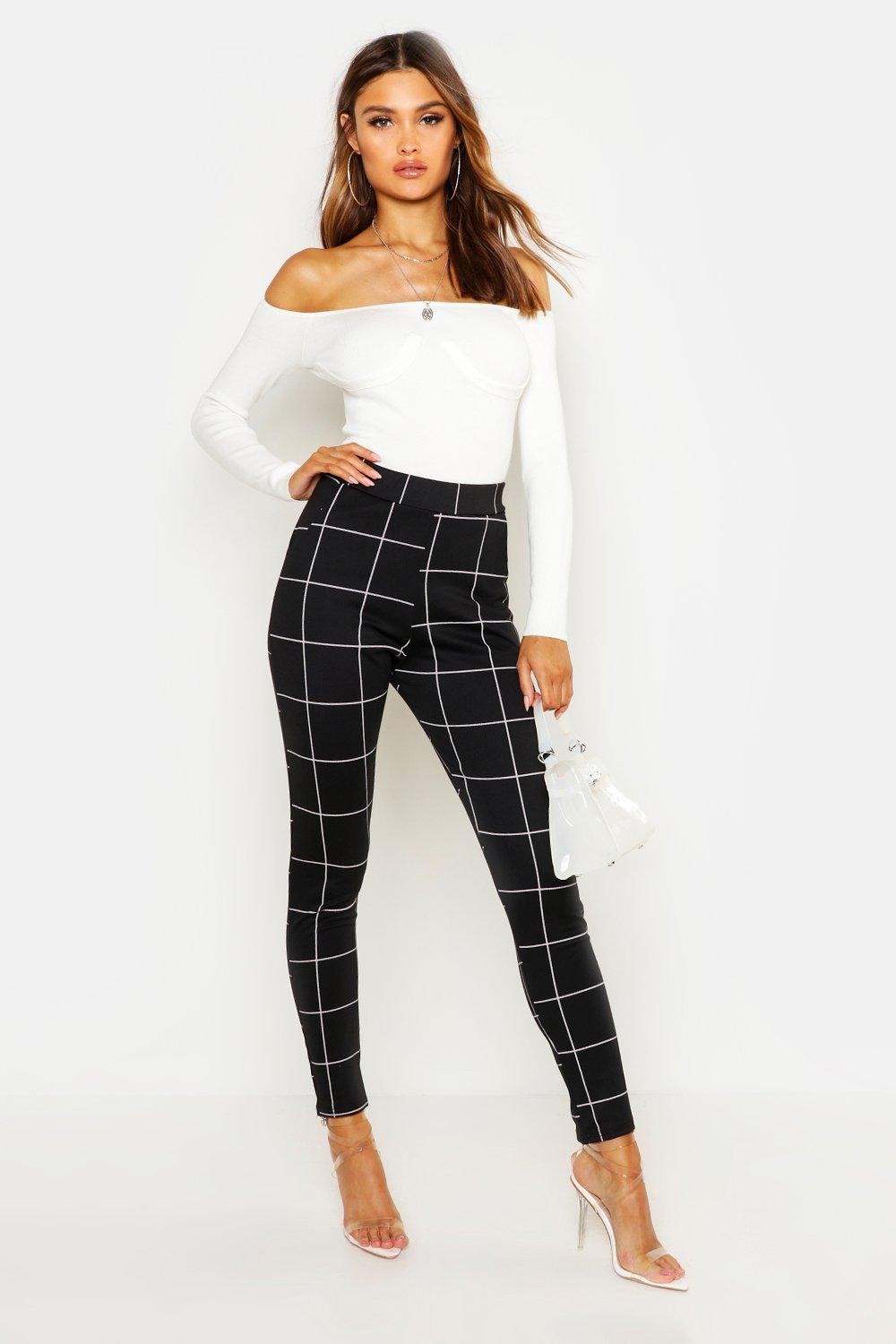 Pantalon skinny a carreaux boohoo FR