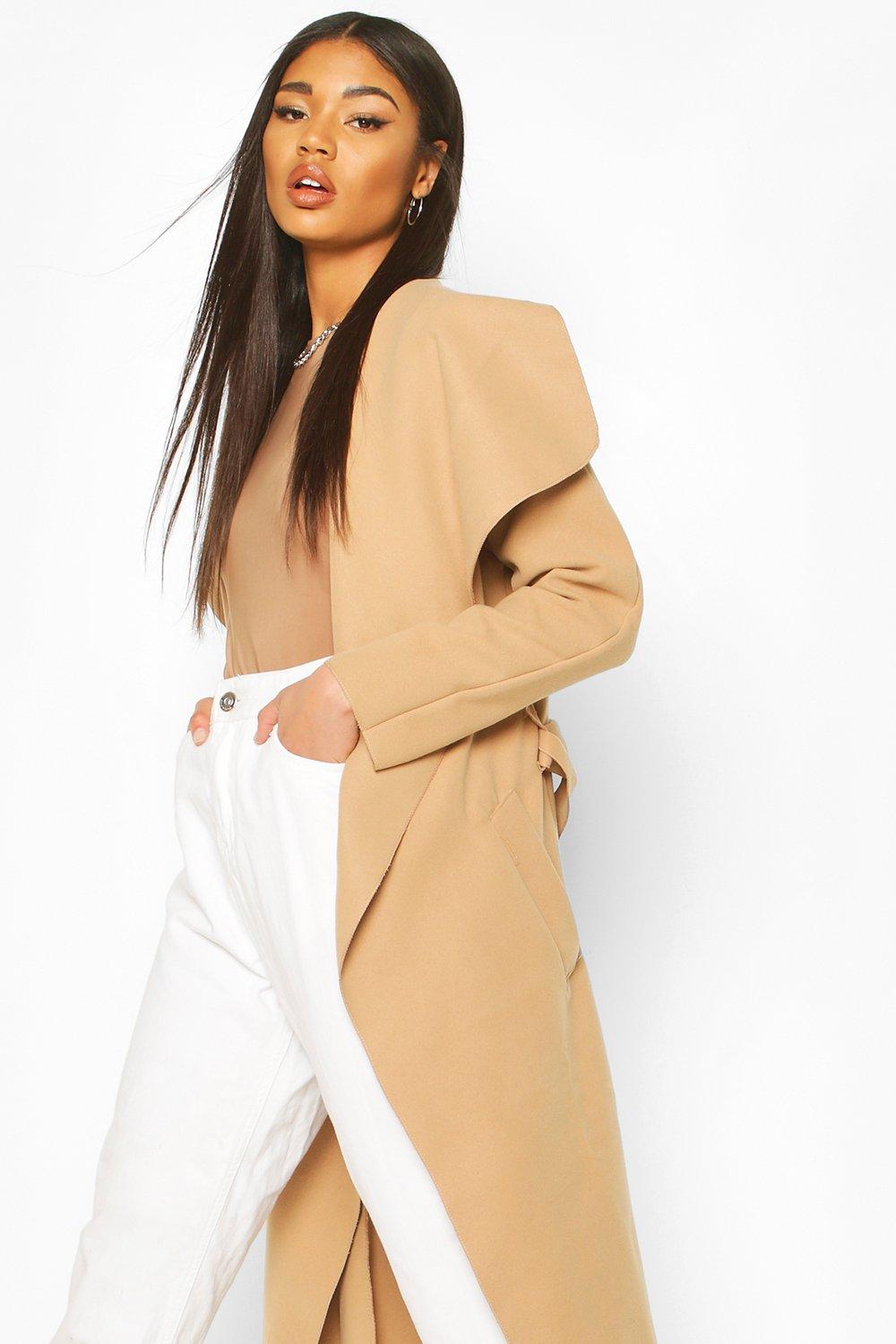 Belted Shawl Collar Coat - Willow Jane