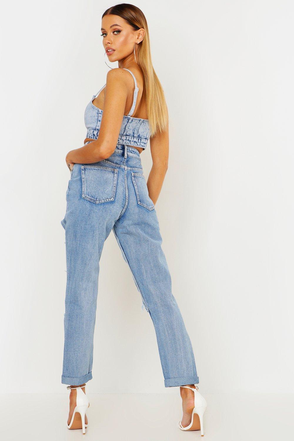 jeans with large rips