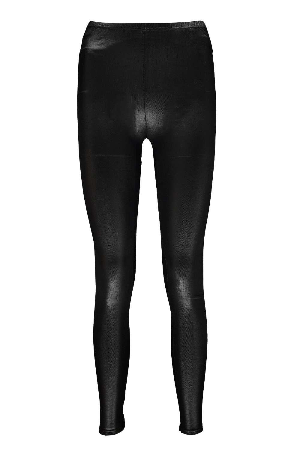 Wet Look Pocket Back Leggings