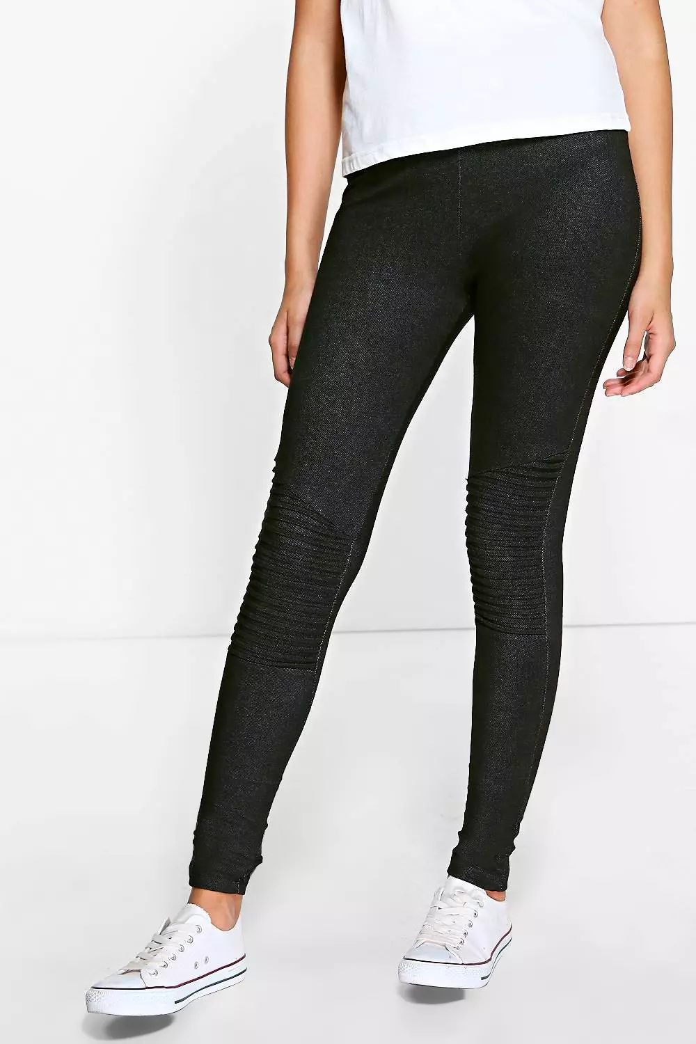 Ribbed Knee Leggings